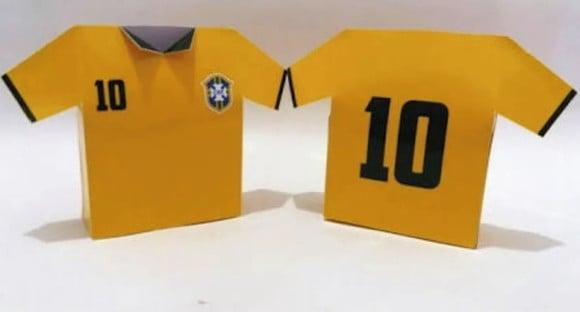 Caixinha Camisa Futebol Copa do Mundo Arquivo Silhouette