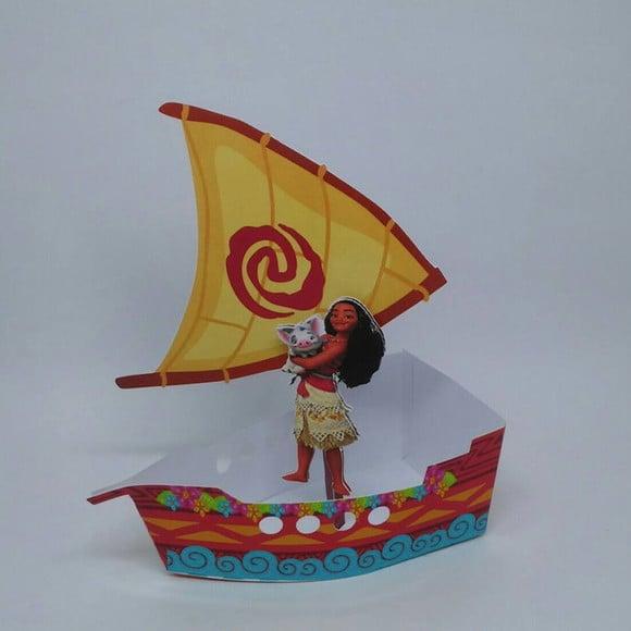 Arquivo Silhouette Barquinho de Papel da Moana