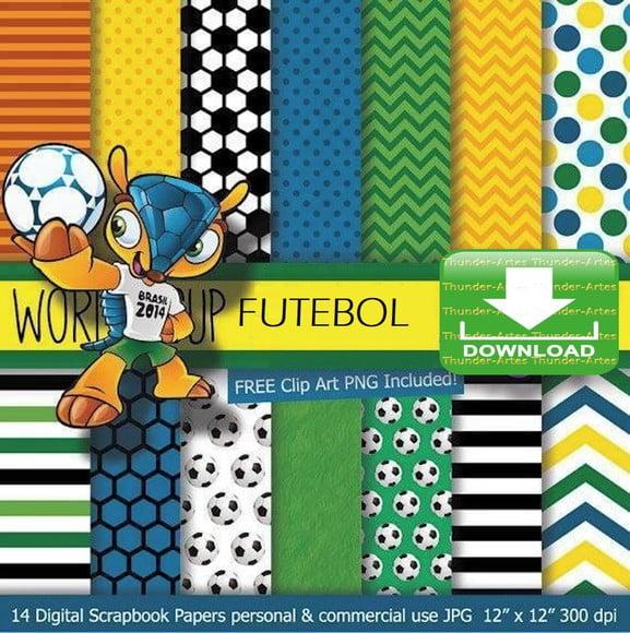 Kit Digital Papel - Copa Brasil Futebol