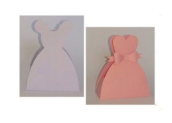 Arquivo Silhouette Kit 02 Caixinhas Vestidos Noiva