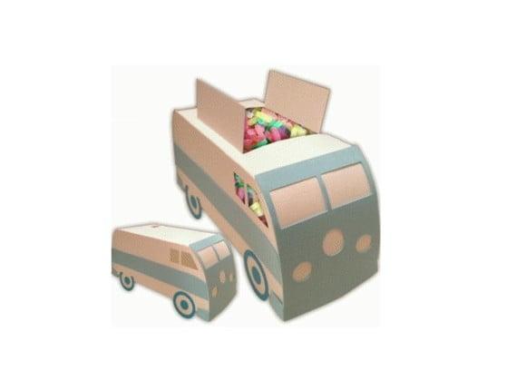 Arquivo de Corte Caixa Kombi 3d Van para Doces