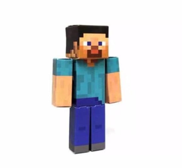 Arquivos Corte Silhouette Steve 3d Festa Infantil Minecraft