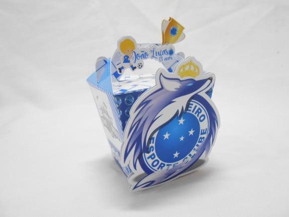 Molde Silhouette Caixa Sushi Alça Cruzeiro Futebol
