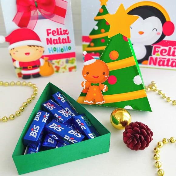 Caixinha para bombons Natal Arquivo de Corte