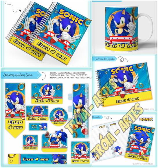 Arquivo Digital Etiquetas e Agenda Escolar Sonic