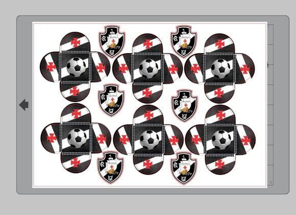 Arquivo de Corte Forminhas Docinhos Vasco Futebol