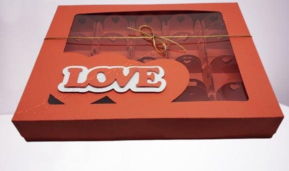 Arquivo Silhouette Caixa 20 Doces Namorados