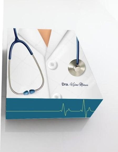 Arquivo Silhouette Caixa Doce ou Presente Tema Medicina