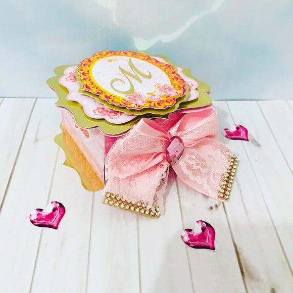 Molde para Corte Caixa Elegance Baile Debutante 15 Anos