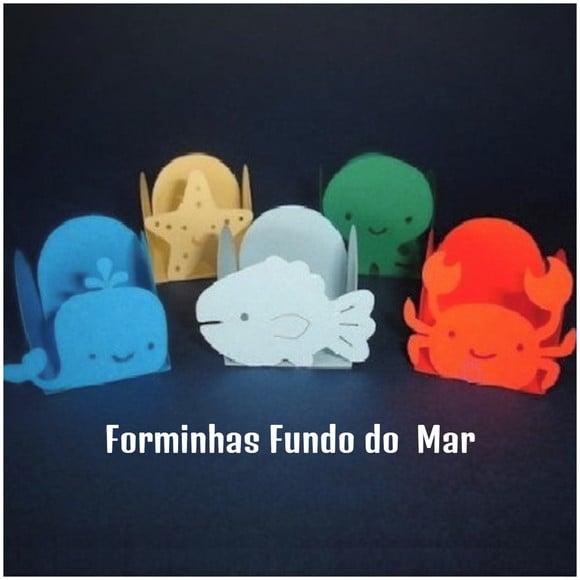 Arquivo de Corte Studio Forminhas para Doces Fundo do Mar