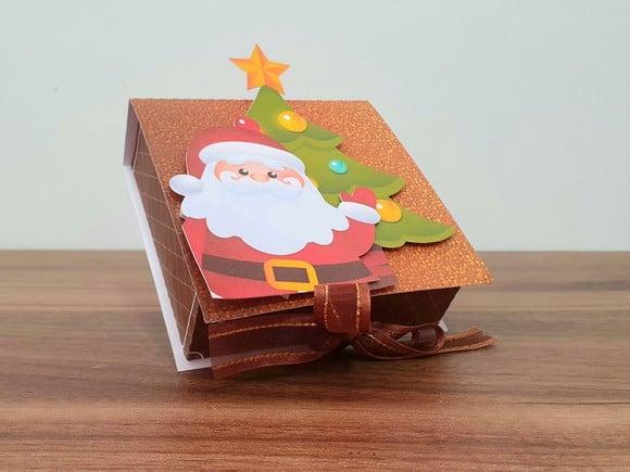 Molde para Corte Caixa para 1 Sabonete Natal