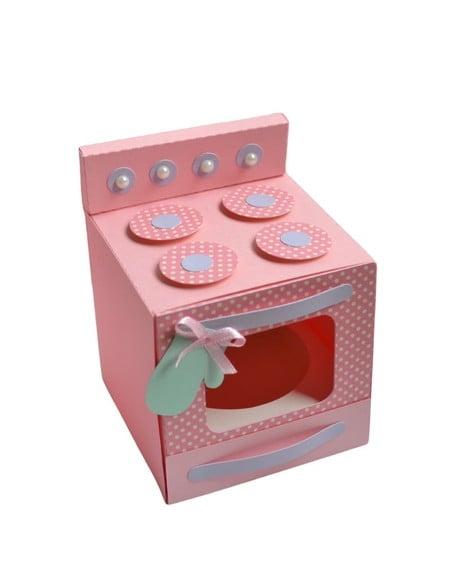 Arquivo Silhouette Caixa Forminha Fogão para Cupcake