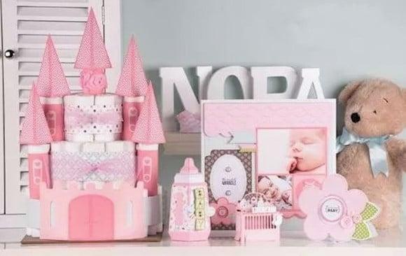 Arquivo Silhouette Kit Chá De Bebê Fralda Svg