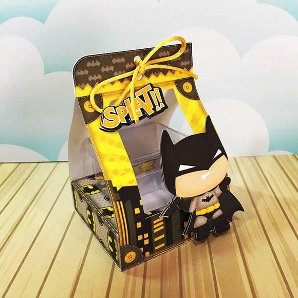 Arquivo Silhouette Caixinha Porta Acrílica 5x5 Batman Cute
