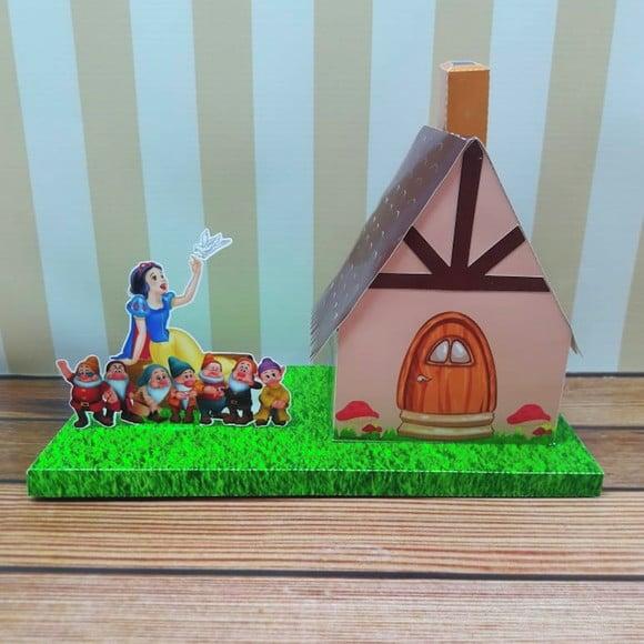 Arquivo Silhouette Casinha Branca de Neve