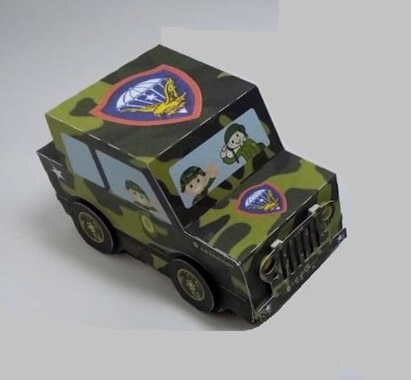 Arquivo Silhouette Carro Jeep Exército