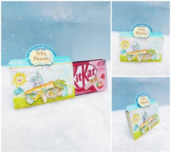 Arquivo Silhouette Caixa Kit Kat Pascoa Menino