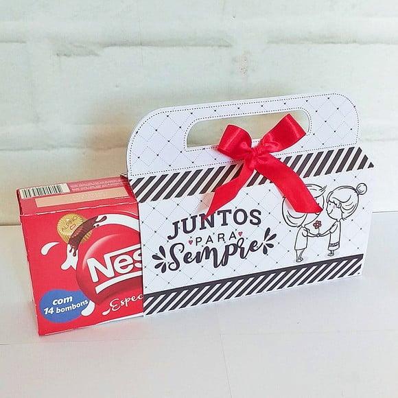 Arquivo Silhouette Capa para Caixa Bombom Dia Namorados
