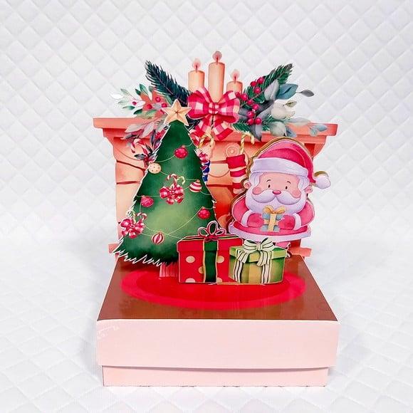 Molde para Corte Caixa Cenario Natal