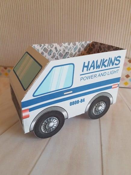 Arquivo de Corte Caixinha Carro Van Stranger Things
