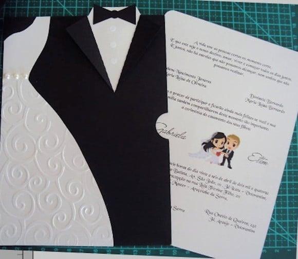 Arquivo Silhouette Envelope Convite Casamento Noivos