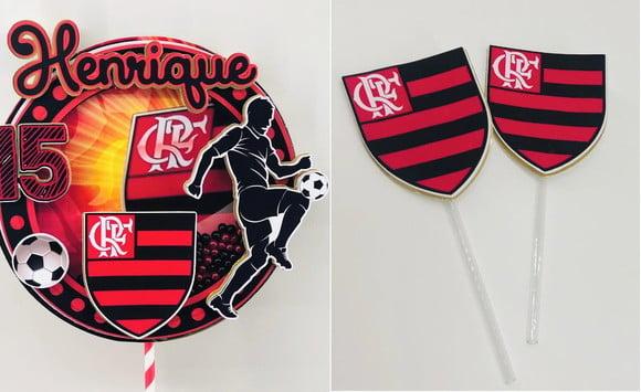 Arquivo De Corte Topper Bolo E Docinhos Flamengo Futebol