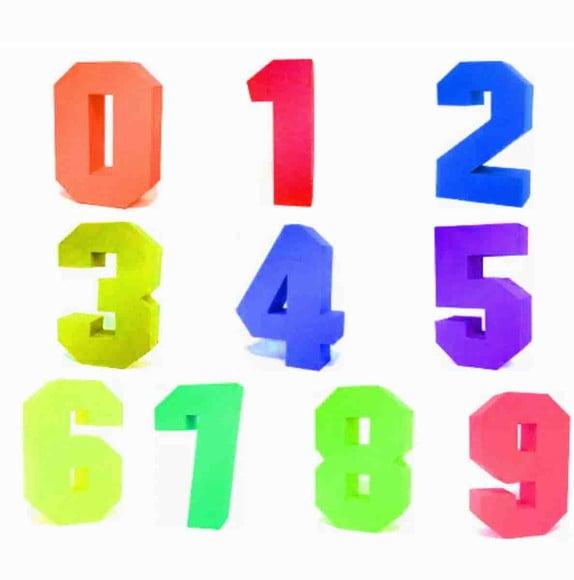 Arquivo Silhouette Numeros 3d Quadrados