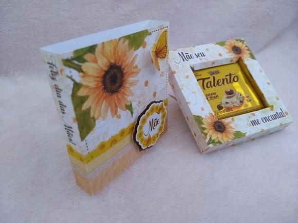 Arquivo Silhouette Caixa Mini Talento Dia das Mães