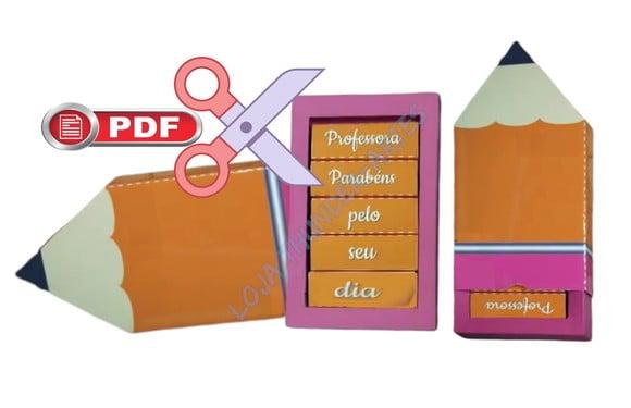 Arquivo em pdf Caixa Lápis 5 Bis Dia dos Professores