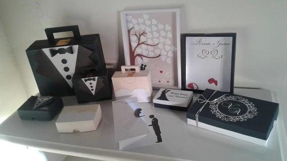 Arquivo Silhouette Kit Caixas Convite Casamento Luxo