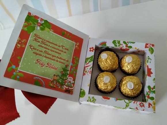 Arquivo Silhouette Caixa para 4 Doces Natal