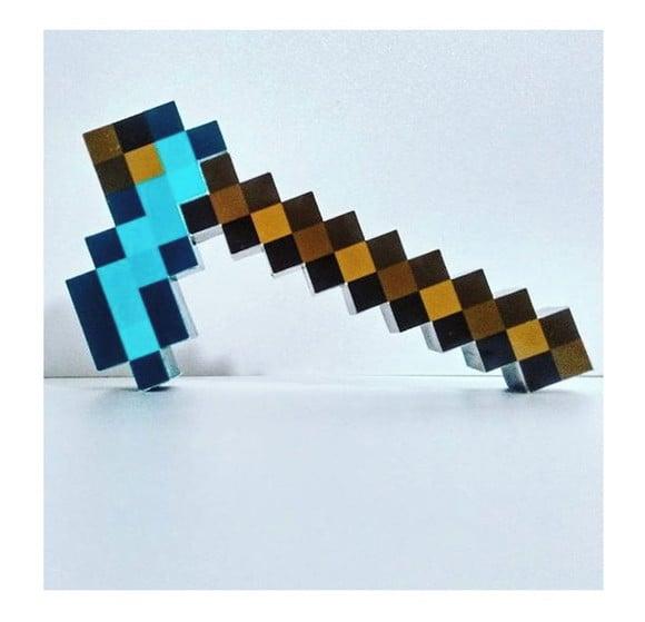 Arquivo Silhouette Enxada Grande Ferramenta Minecraft