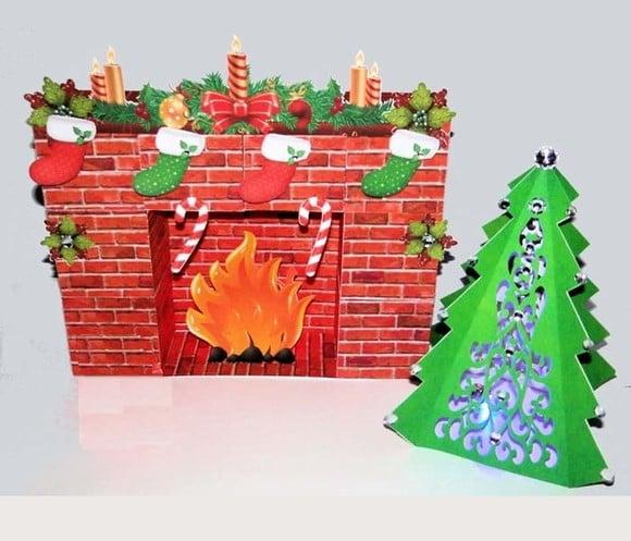 Arquivo de Corte Lareira de Natal