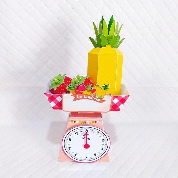 Arquivo de Corte Balança com Frutas Mercadinho