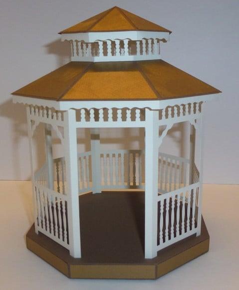 Arquivo Silhouette Coreto Gazebo 3d