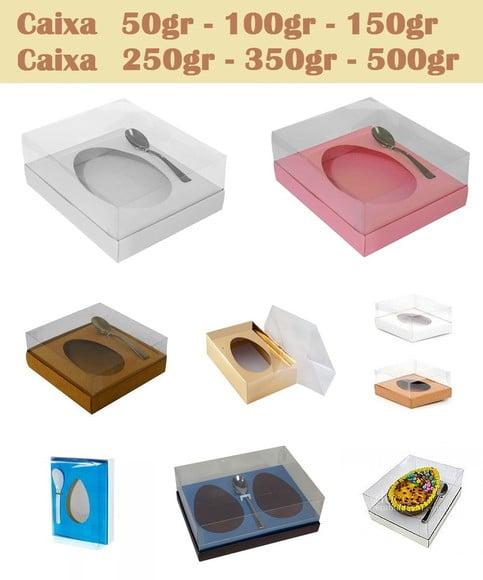 Arquivo Caixa Ovo de Colher 50 100 150 250gr Tampa Acetato
