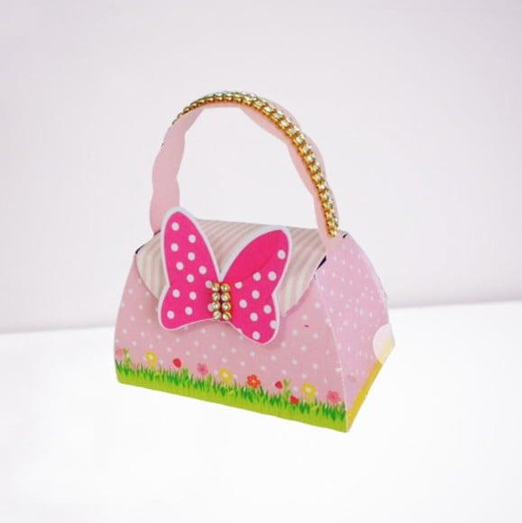 Arquivo Silhouette Bolsinha Minnie Rosa