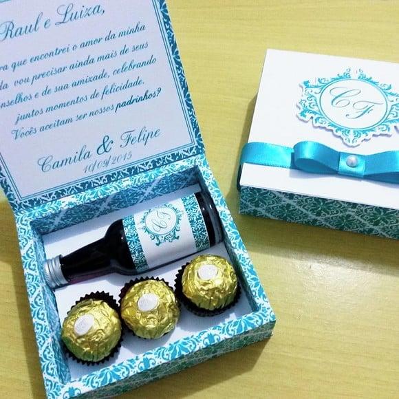 Arquivo Silhouette Convite Ferrero Rocher e Garrafinha