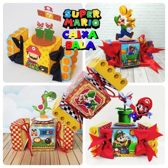 Arquivo de Corte Caixa Bala Super Mario Bros 6 Moldes