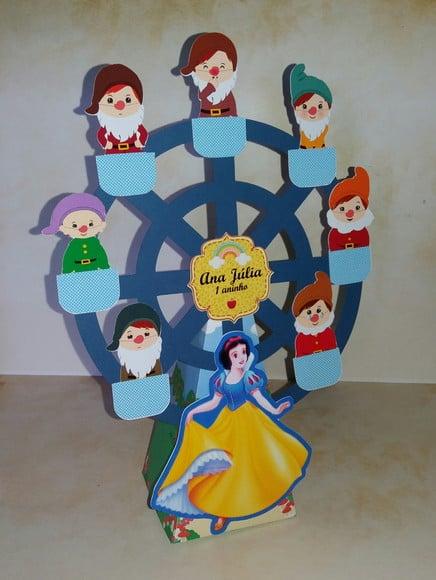 Arquivo Silhouette Cone Roda Gigante Branca de Neve