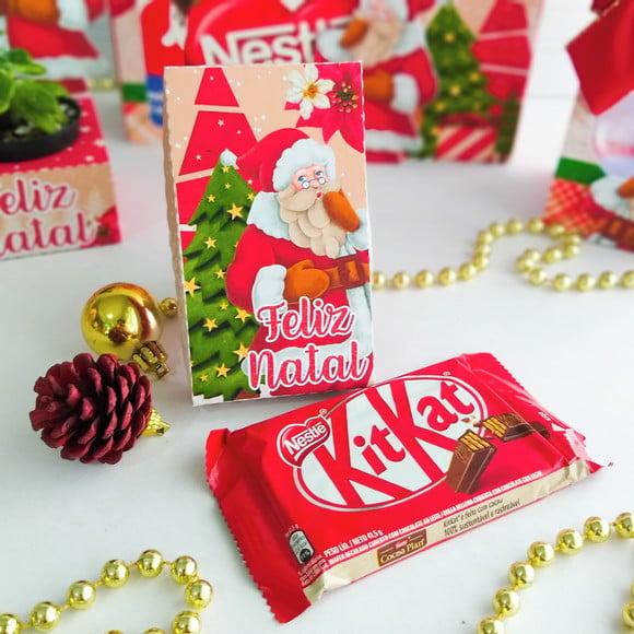 Caixa para Kitkat Natal Arquivo de Corte Silhouette