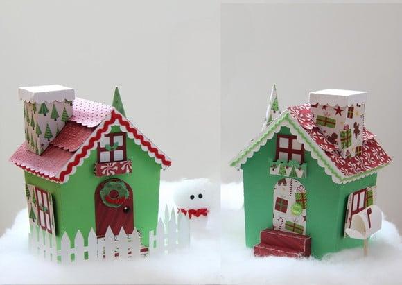 Arquivo Silhouette Caixa Casinha do Papai Noel na