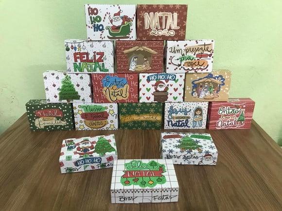 Arquivo de Corte Caixas Natal para Presentes