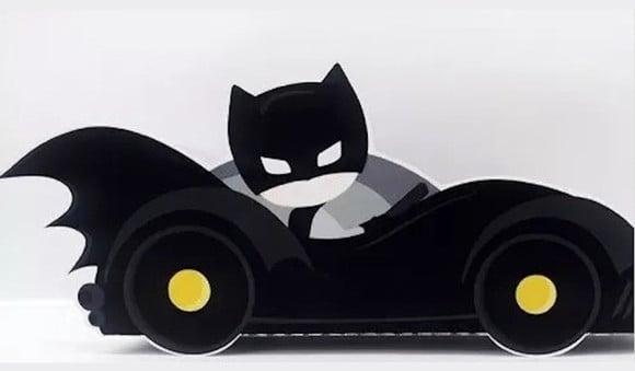 Arquivo de Corte Silhouette Caixa Carro do Batman