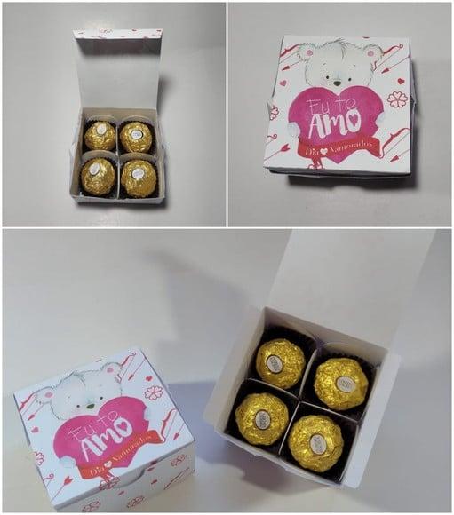 Arquivo Silhouette Caixinha 4 Doces Dia Dos Namorados