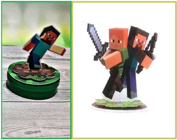 Arquivo Silhouette Aplique Latinha e Tags Minecraft