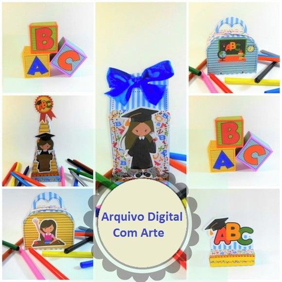 Kit Formatura Infatil Arquivo Silhouette