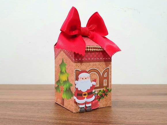 Molde para Corte Caixa Milk Natal