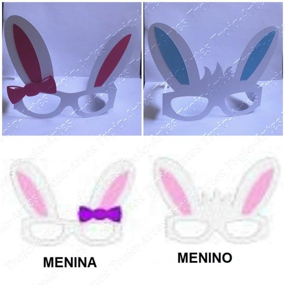 Arquivo de Corte Mascara Oculos Coelho Pascoa