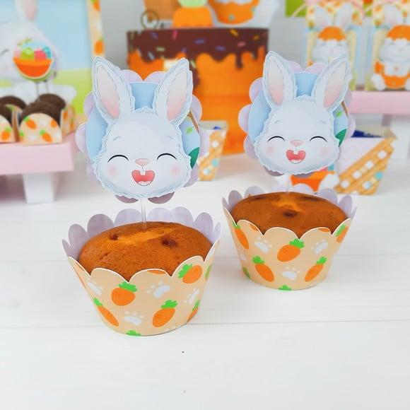 Arquivo Silhouette Forminha e Topo Cupcake Pascoa Infantil